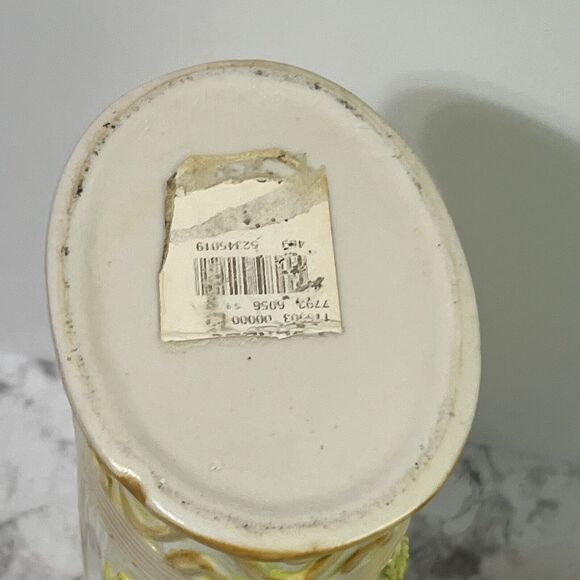 VTG 90s Italian Mediterranean Artichokes Ceramic Tall Pasta Canister Keeper - Picture 17 of 17